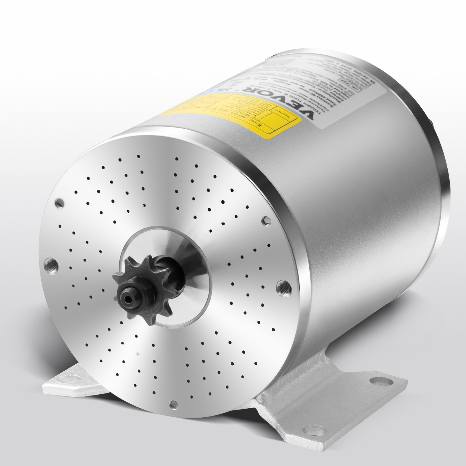 VEVOR Kit de Motor Eléctrico sin Escobillas de CC 1800 W, 48 V y 4500 RPM con Controlador de Velocidad Mejorado, Kit de Empuñadura del Acelerador para Bicicletas Eléctricas, con Caja de Conexiones