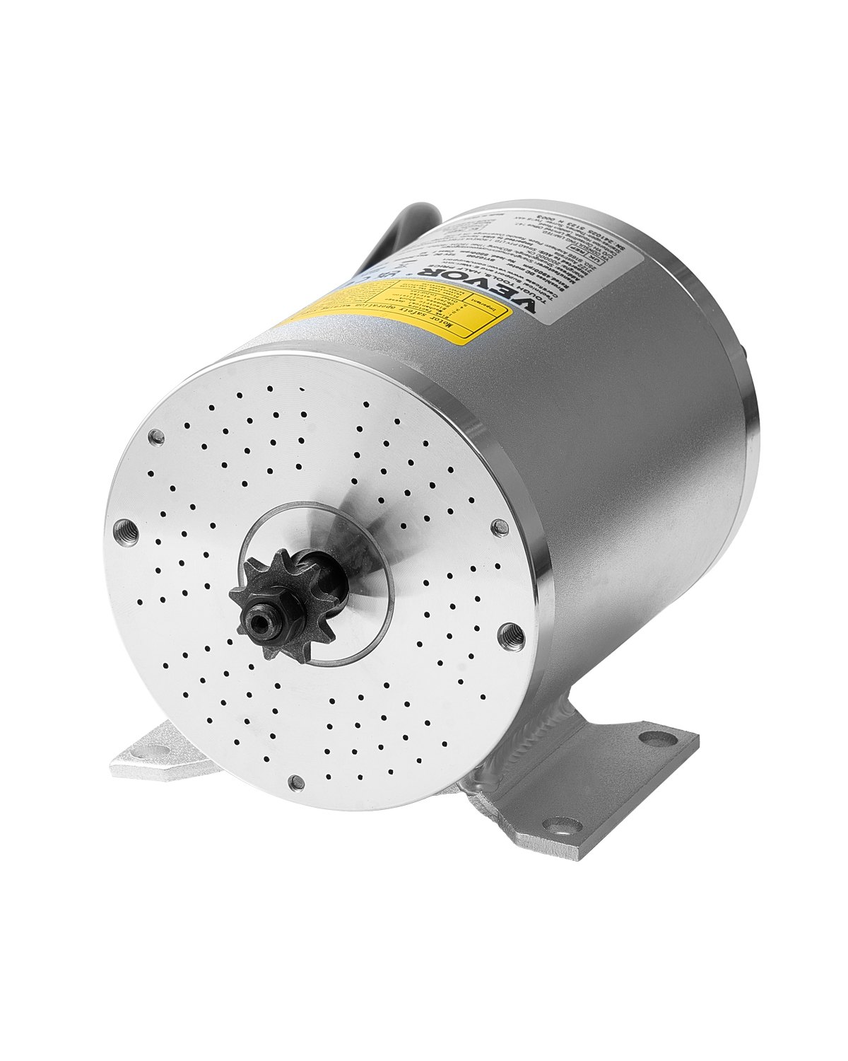 VEVOR Motor Eléctrico sin Escobillas de CC 1800 W, Motor Eléctrico para Karts 48 V y 4500 RPM, Motor Eléctrico para Motos de Cross, Scooters y Bicicletas Eléctricas, Carga 150 kg, 134 x 107 x 112 mm