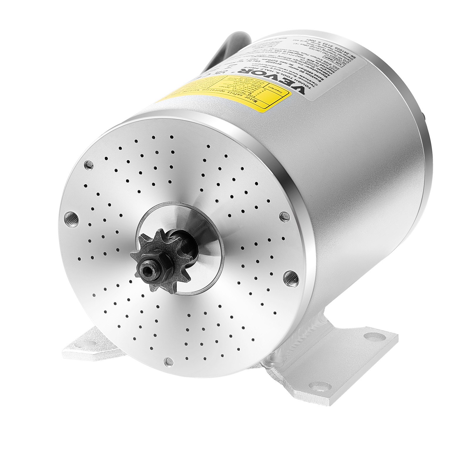 VEVOR Kit de Motor Eléctrico sin Escobillas de CC de 2000 W, 60 V y 4500 RPM con Controlador de Velocidad Mejorado para Karts, Bicicletas Eléctricas, Motocicletas y Scooters, 134 x 107 x 112 mm