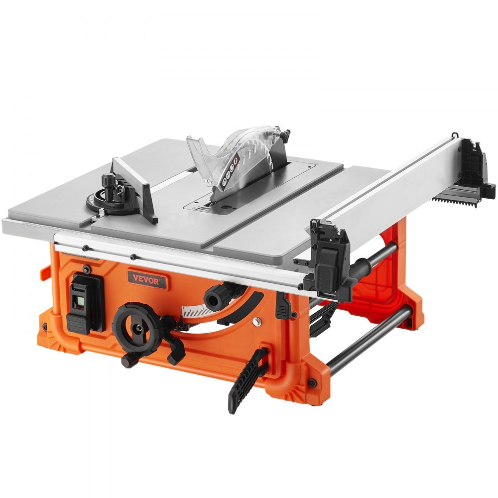 VEVOR Sierra Circular de Mesa Capacidad de Corte 625 mm Sierra de Mesa 4400 rpm 1800 W Corte Transversal 85 mm 90° Corte Biselado 60 mm 45° para Corte de Madera Carpintería Taller Interior Exterior