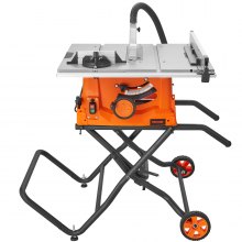 VEVOR Sierra Circular de Mesa con Soporte Corte de Madera 625mm 4800rpm 1800W