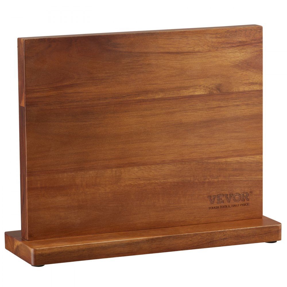 VEVOR Porta cuchillos magnético extra potente de 32 cm Porta cuchillos magnético de doble cara Bloque de cuchillos multifunción en madera de acacia estable para portacuchillos, utensilios de cocina