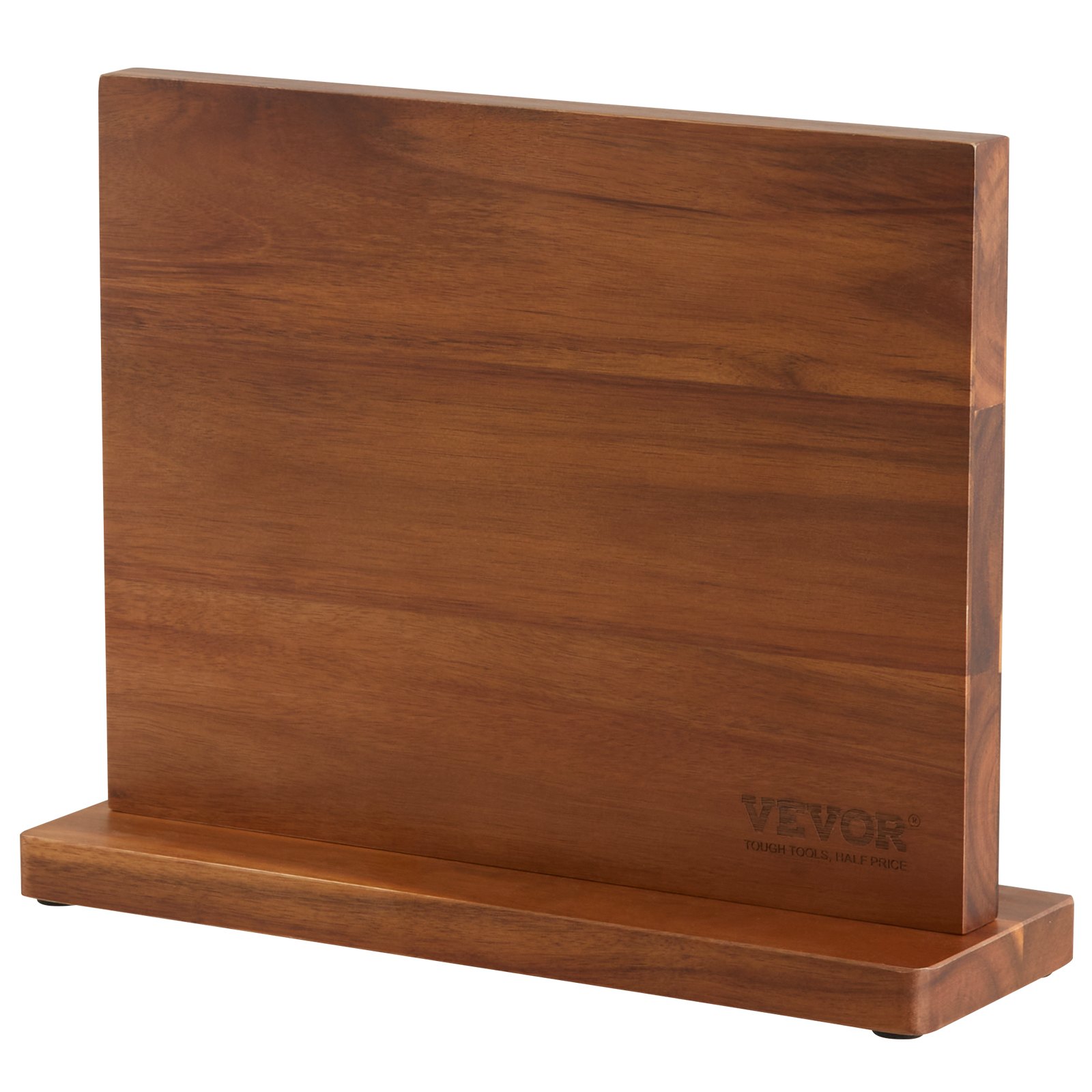 VEVOR Porta cuchillos magnético extra potente de 32 cm Porta cuchillos magnético de doble cara Bloque de cuchillos multifunción en madera de acacia estable para portacuchillos, utensilios de cocina