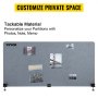 VEVOR Panel de Privacidad de Oficina Gris 152x61 cm 3 Paneles Divisor de Escritorio Espesor de Panel 20 mm Espesor de Escritorio Adecuado 10-35 mm Panel de Privacidad de Escritorio para Oficinas Aulas