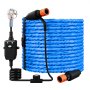 VEVOR 30.5m Heated Water Hose for RV -43℃ Anti Freeze Drinking Water Hose, 16mm ID, Wrinkled Surface, with Leakage Protection GFCI, Built-in Thermostat, Freeze & Leak-Proof, Lead and BPA Free for RVs