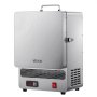 VEVOR Tabletop Melting Kiln 1500W Powerful Electric Kiln 1200℃ Maximum Temperature, Stainless Steel Gold Melting Kiln for Wax Casting, Clay DIY, Metal Tempering, Glazing on Ceramics, Silver
