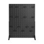 VEVOR Pegboard Display Stand, 43 x 33 cm Tabletop Pegboard Display Stand with 15 Hooks, Thickened Cold-Rolled Steel Peg Board Panel for Grocery, Retail Store and Jewelry Shop, Black (1 PCS)