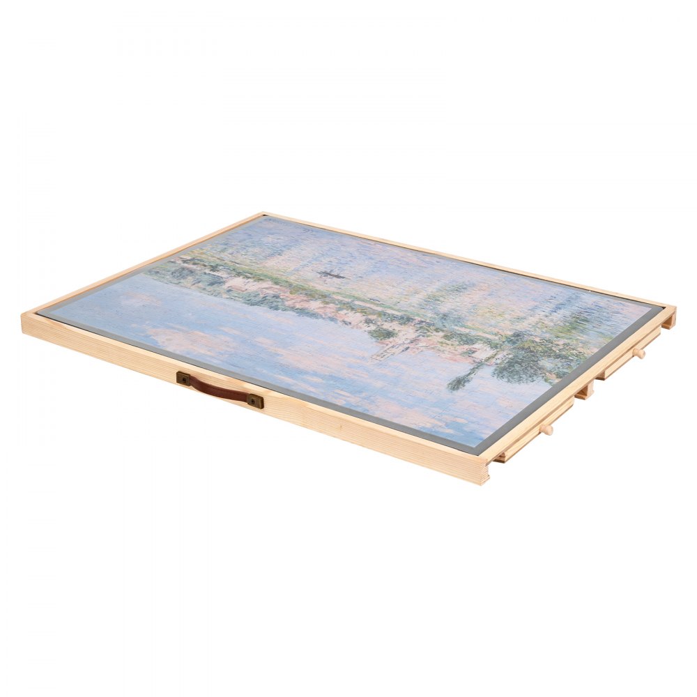 VEVOR Tablero de Rompecabezas Giratorio de 1000 Piezas con 4 Cajones de Fieltro de Colores y Cubierta, Sistema de Almacenamiento de Rompecabezas, 760 x 560 x 32 mm, para Ocio y Entretenimiento