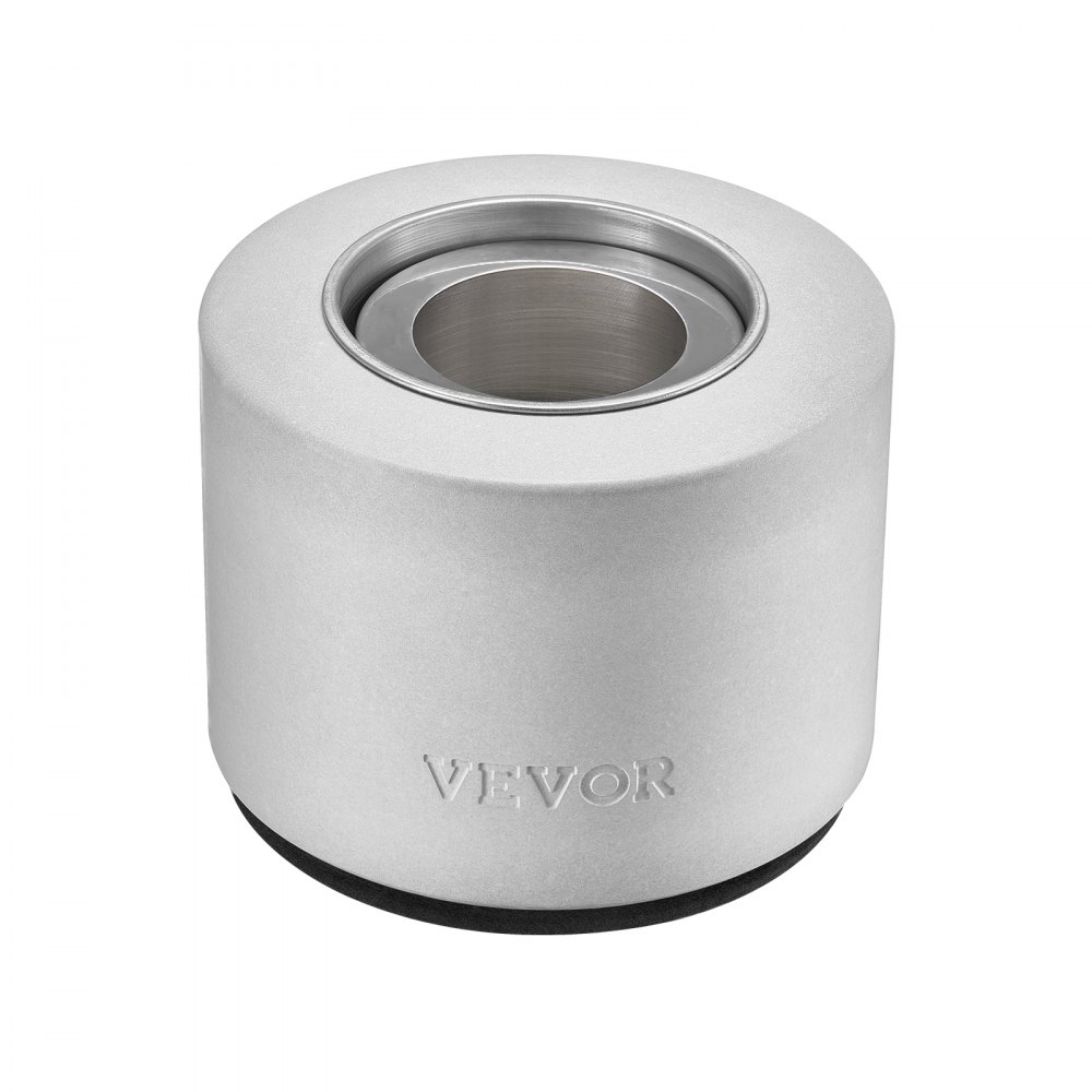 VEVOR Brasero de Mesa para Fogatas para Decoración de Interiores y Exteriores, Quemador Portátil de Alcohol Isopropílico, para Patio, Balcón, con Tapa para Extintor, Gris Claro, Φ 127 x 108 mm