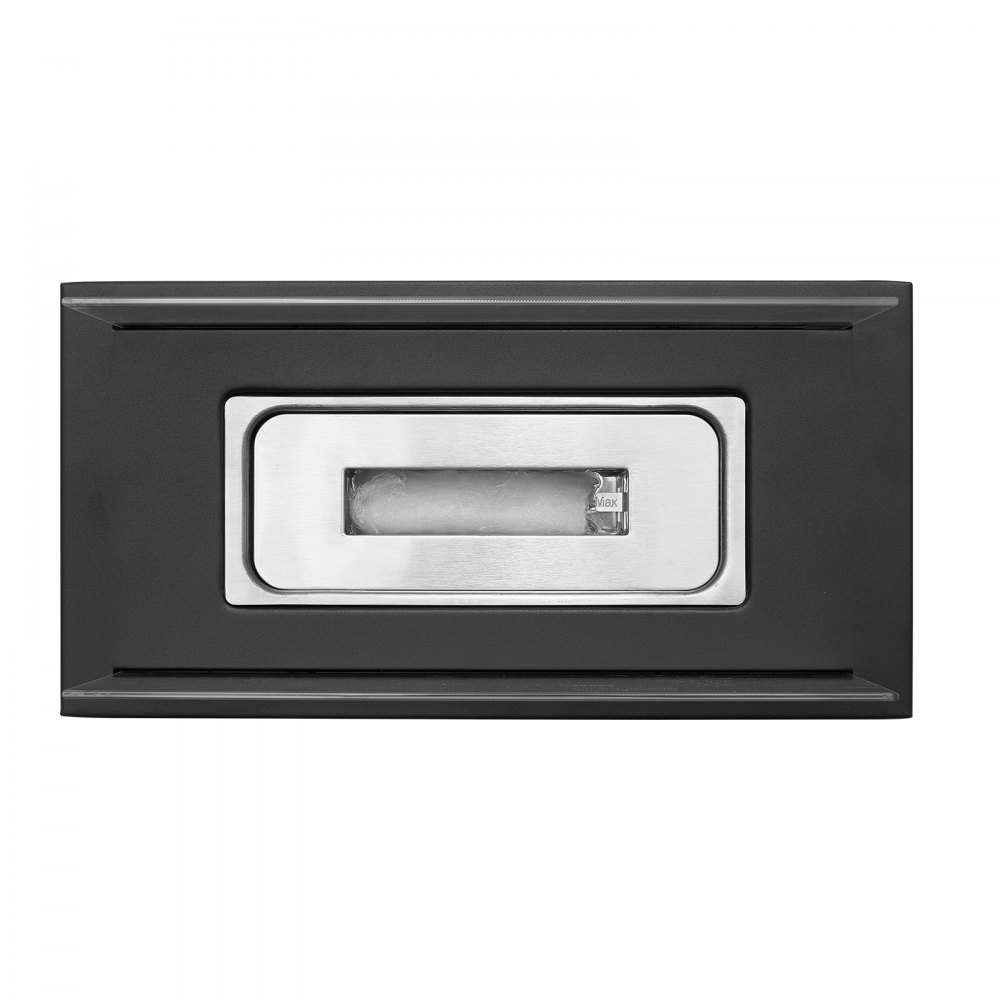 VEVOR Brasero de Mesa, Chimenea de Metal para Decoración Interior Exterior, Quemador Portátil de Alcohol para Hacer Smores con Vidrio, para Patio, Balcón con Extintor, Rectangular, 350 x 180 x 140 mm