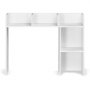 VEVOR Estantería de Escritorio de Madera 94,5x24,1x73,4 cm Organizador de Almacenamiento de Escritorio 2 Niveles con Almohadillas Antideslizantes para los Pies para Oficina, Hogar, Dormitorio, Blanco