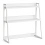 VEVOR Estantería de Sobremesa 95 x 32 x 90 cm Organizador de Almacenamiento de Escritorio 2 Niveles Estante de Escritorio con Almohadillas Antideslizantes para los Pies para Oficina, Hogar, Blanco