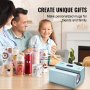 VEVOR - Prensa térmica automática para vasos de 11 a 30 oz, calentamiento rápido y uniforme, prensa para vasos con cinta y guante, ajuste de temperatura y tiempo, para vasos, tazas, tazas, color azul