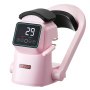 VEVOR Prensa Térmica Automática para Gorras con 2 Platinas Intercambiables Pantalla Táctil para un Control Preciso de Tiempo y Temperatura, Impresión por Transferencia Térmica para Sombreros, Rosa