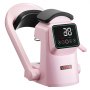 VEVOR Prensa Térmica Automática para Gorras con 2 Platinas Intercambiables Pantalla Táctil para un Control Preciso de Tiempo y Temperatura, Impresión por Transferencia Térmica para Sombreros, Rosa
