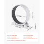 VEVOR Cat Exercise Wheel, 115x39.5x109cm, Cat Exercise Wheel with Brake & Carpeted Running Track, Cat Treadmill for House Cats under 13.6 kg, Cat Trainer for Pet Health & Fitness