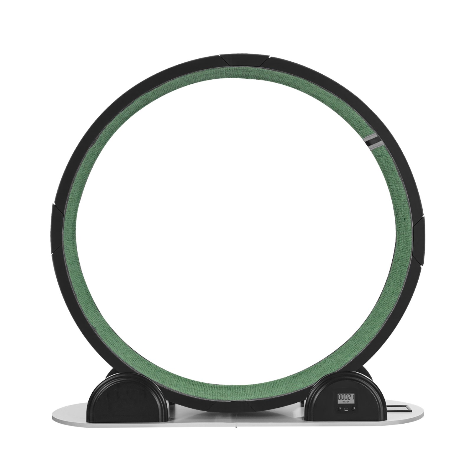 VEVOR Rueda de Ejercicio para Gatos de 1150 x 395 x 1090 mm, Rueda para Correr para Gatos con Freno y Pista Alfombrada, Podómetro, Cinta de Correr Silenciosa para Gatos de Menos de 13,6 kg, Negro