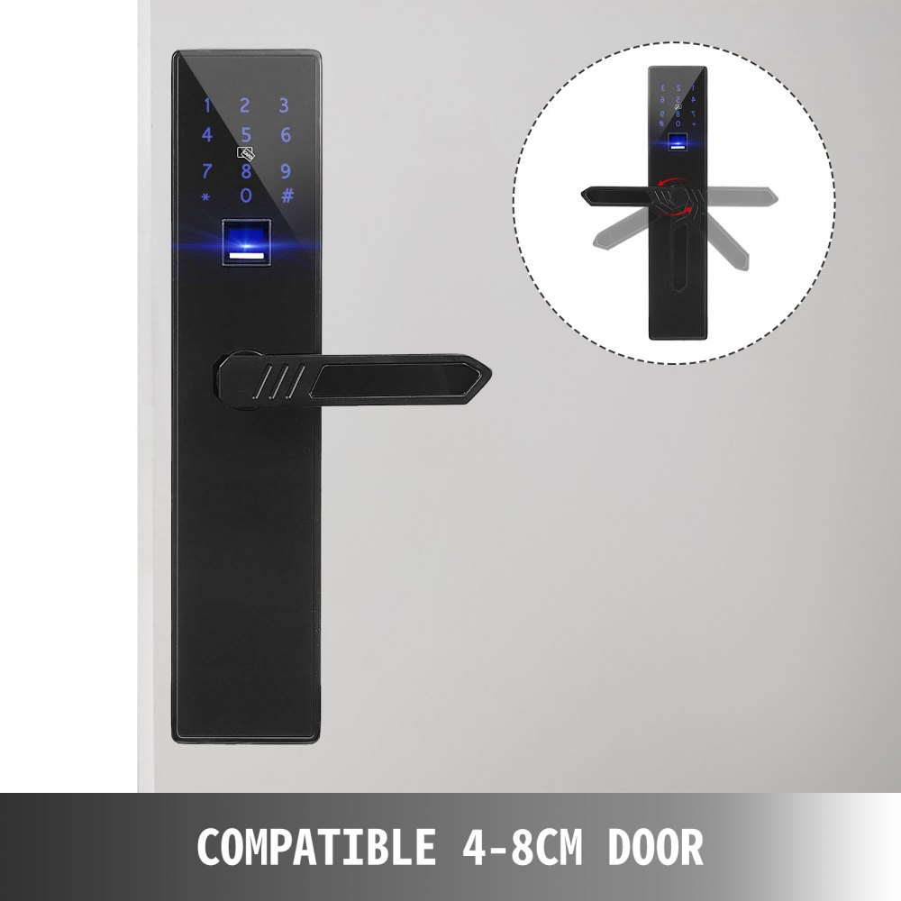 Cerradura Electrónica Inteligente 4 Vías Pantalla De Huellas Puerta De Seguridad