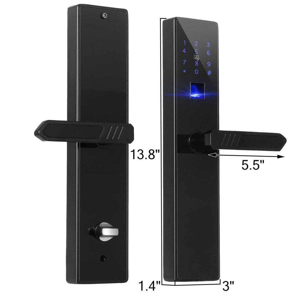Cerradura Electrónica Inteligente 4 Vías Pantalla De Huellas Puerta De Seguridad