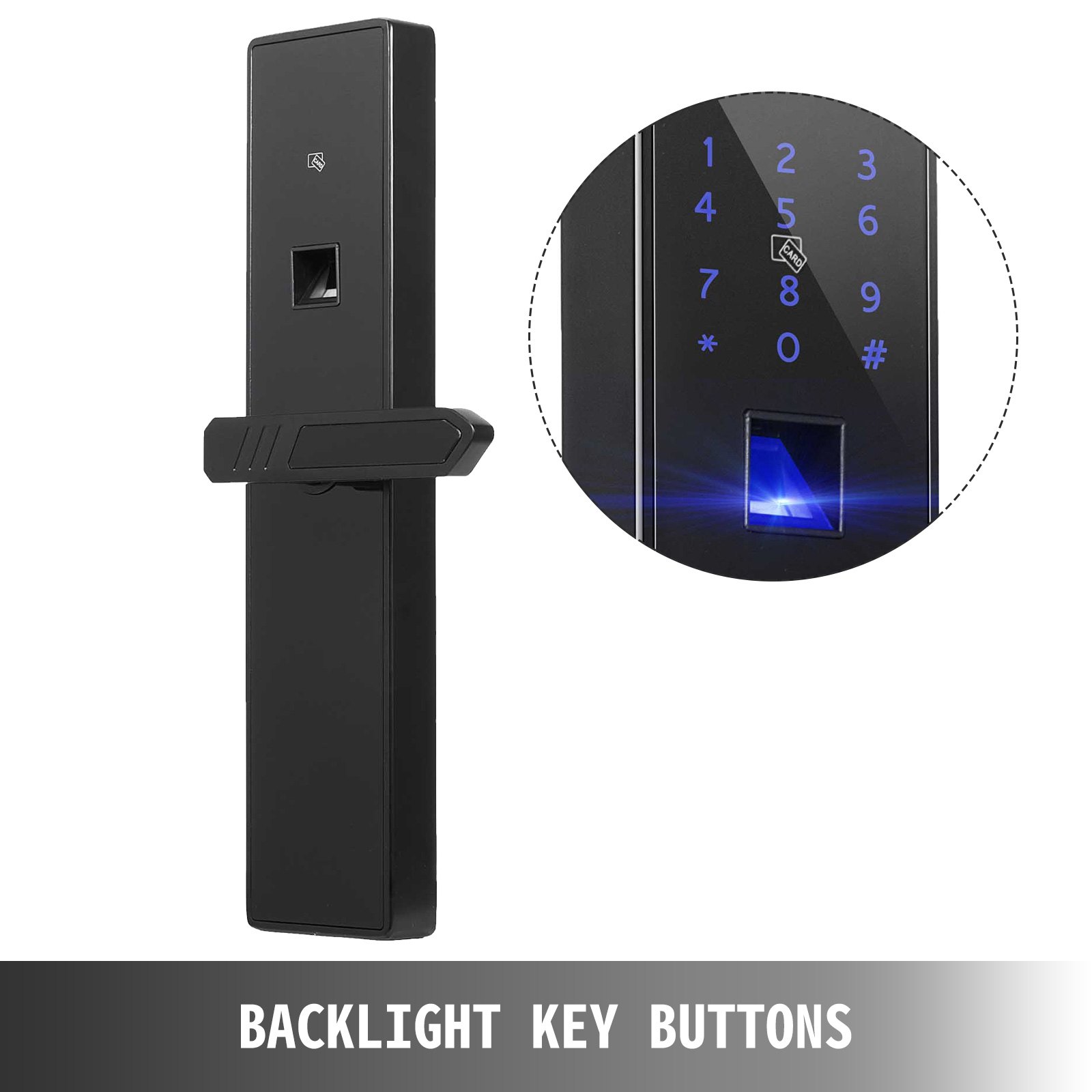 Cerradura Electrónica Inteligente 4 Vías Pantalla De Huellas Puerta De Seguridad