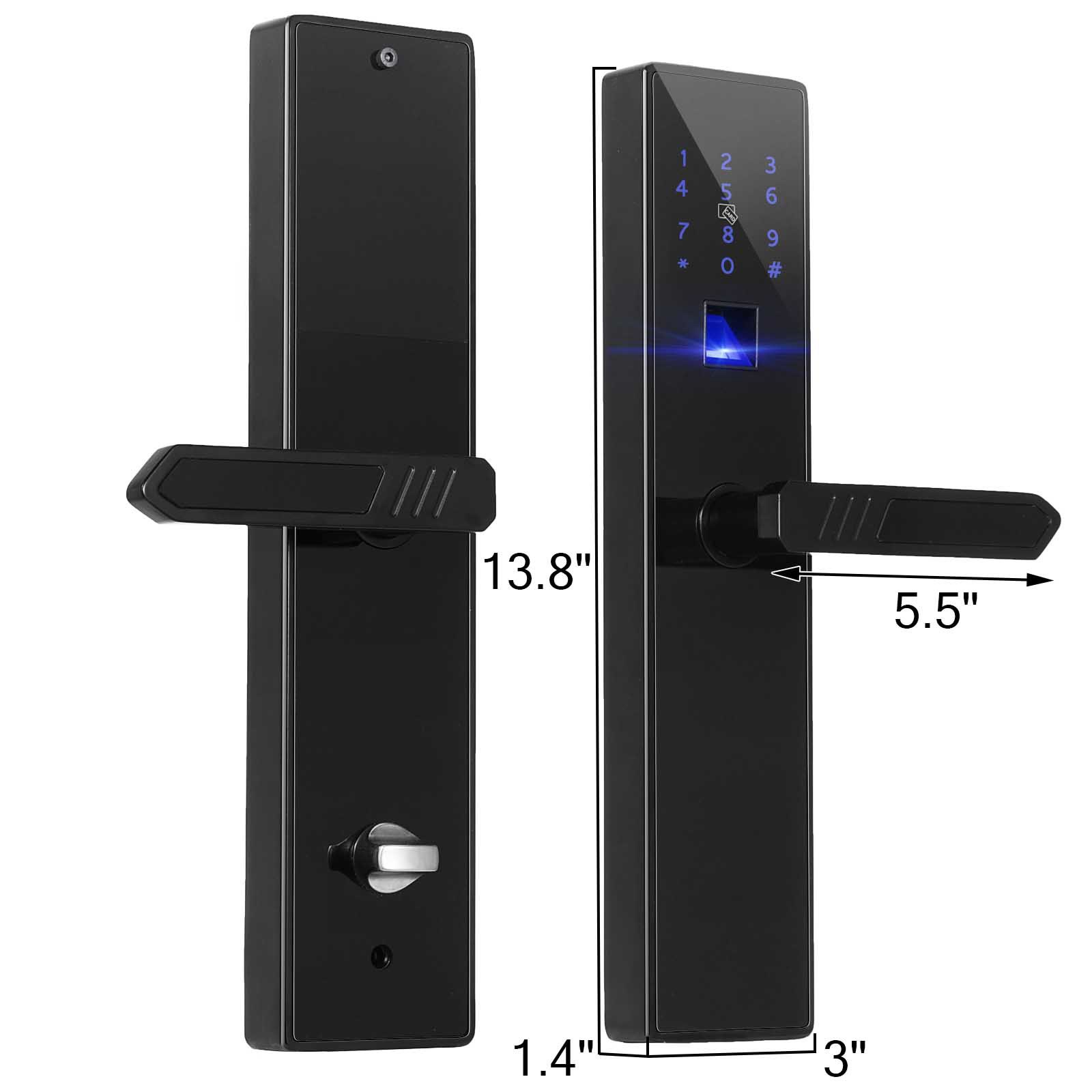 Cerradura Electrónica Inteligente 4 Vías Pantalla De Huellas Puerta De Seguridad