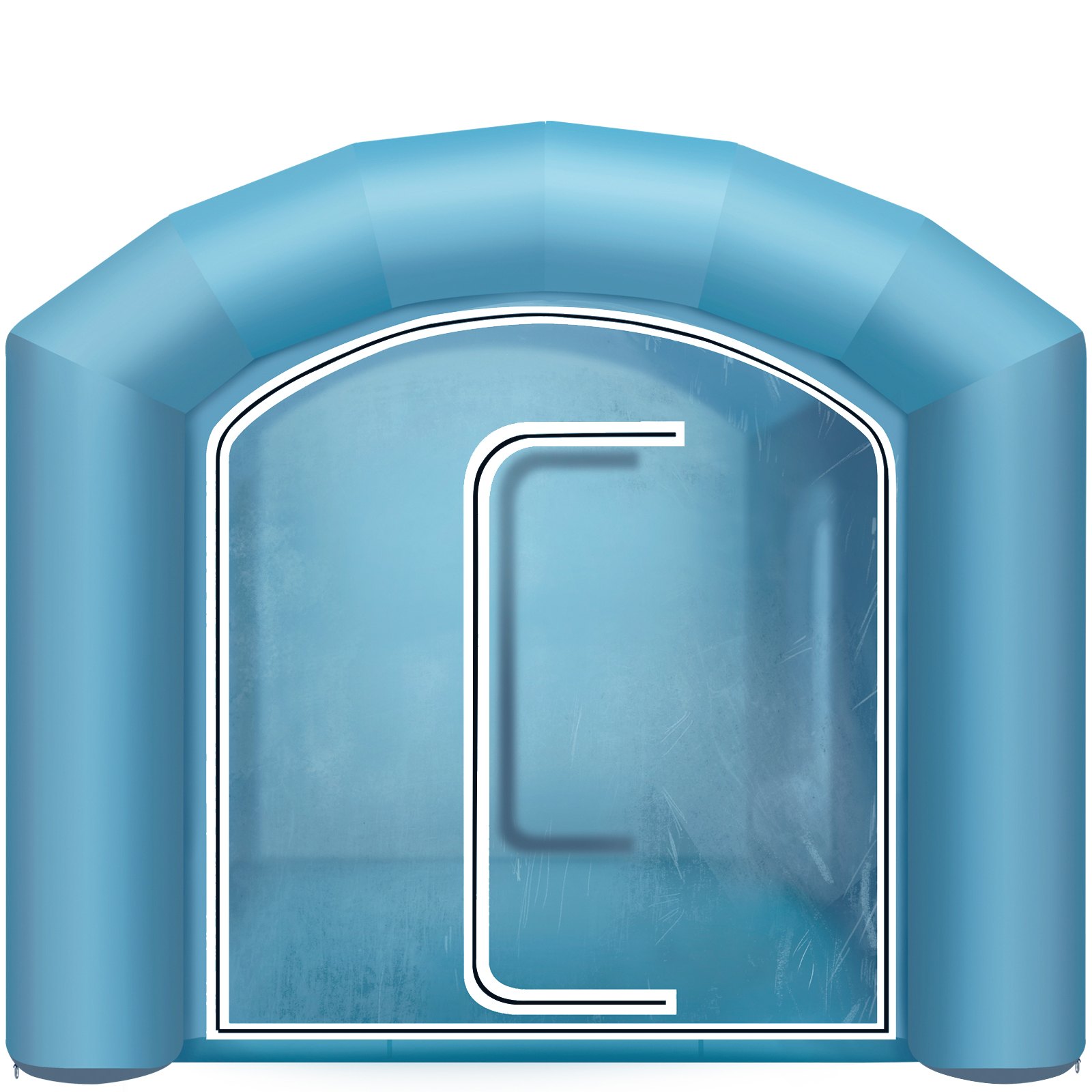 VEVOR Tienda de Campaña para Coche, Cabina de Pulverización Inflable Cabina de Pintura Inflable 4x2,5x2,2 m