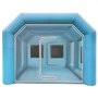 VEVOR Inflatable Tent 19.7x9.8x8.2Ft Inflatable Spray Booth Custom Tent Inflatable Paint Booth Tent Car Paint Booth Giant Workstation 210D Oxford Fabric with 2 Blowers