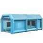 VEVOR Inflatable Tent 19.7x9.8x8.2Ft Inflatable Spray Booth Custom Tent Inflatable Paint Booth Tent Car Paint Booth Giant Workstation 210D Oxford Fabric with 2 Blowers