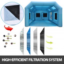 VEVOR Cabina de Pintura Inflable 6 x 3 x 2.5 M Carpa Hinchable para Coche Tienda Inflable Cabina de Estacionamiento de Pintura Tienda Inflable de Campaña Cabina Inflable para Pintar el Coche