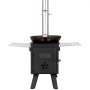 VEVOR tent stove 394 x 608 x 425 mm, camping stoves 225 x 338 x 233 mm (internal oven dimensions), garden stove, camping stove, workshop stove, wood stove, outdoor cooker, outdoor kitchen for camping, outdoor heating