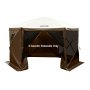 VEVOR Paredes Laterales para Toldo 173 x 148 cm, Impermeables y con Protección Solar, Paneles para Carpas Diseño de Ventana Unilateral para Eventos al Aire Libre, Solo 3 Paredes Laterales, Marrón