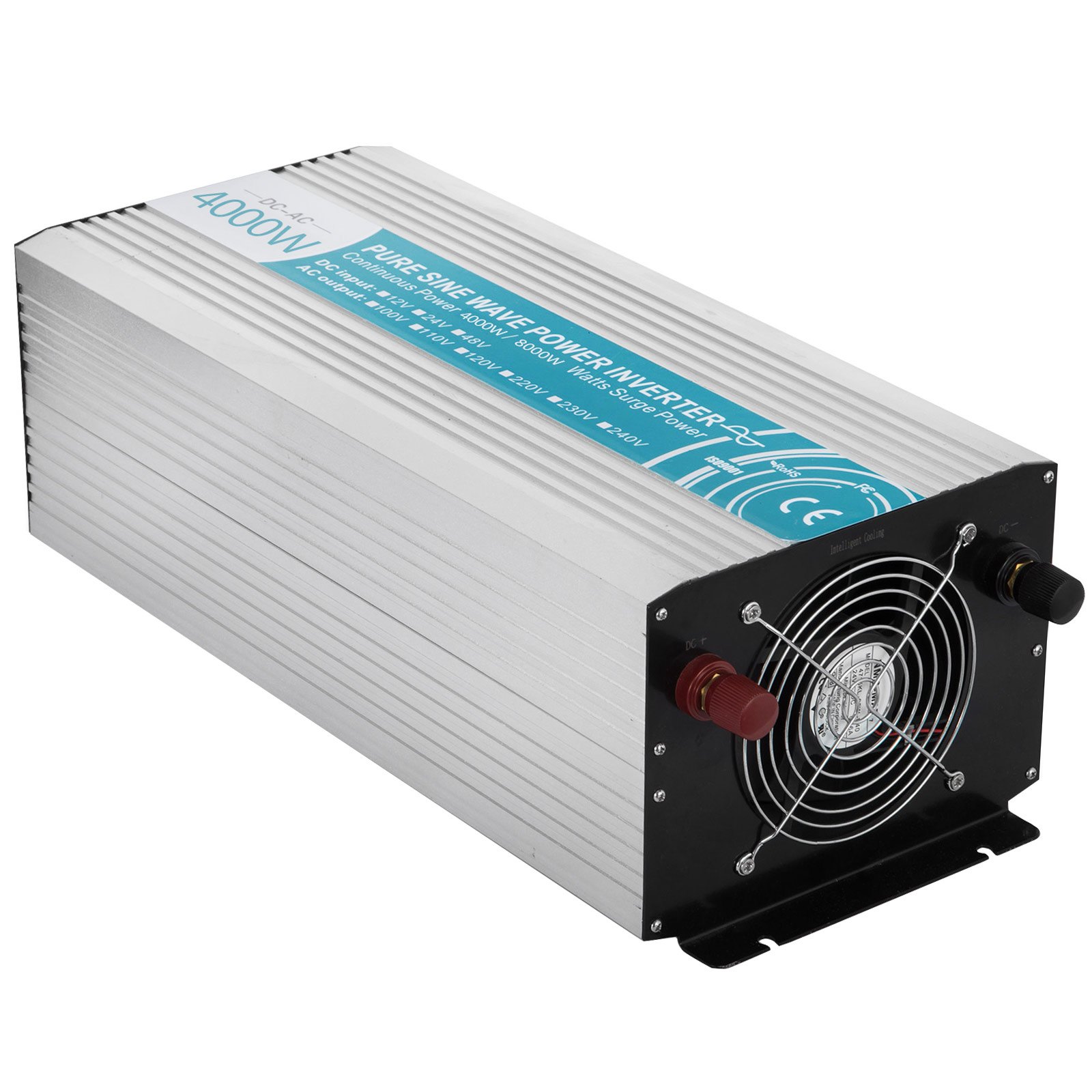 Inversor De Corriente Onda Pura 4000w 8000w 24v 220v Convertidor Con Led Cables