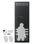 VEVOR Armario para Armas Largas con Cerradura con Contraseña, Caja Fuerte para 10-12 Rifles con 4 Bolsillos para Pistolas y 3 Estantes Ajustables, 500 x 400 x 1380 mm (Requiere Ensamblaje)