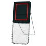 VEVOR Red de Rebote 92 x 244 cm Rebotador de Fútbol Lacrosse Voleibol Tres Configuraciones de Ángulo Objetivo de Béisbol Softbol Marco de Acero para Entrenamiento en Solitario en Interiores Exteriores