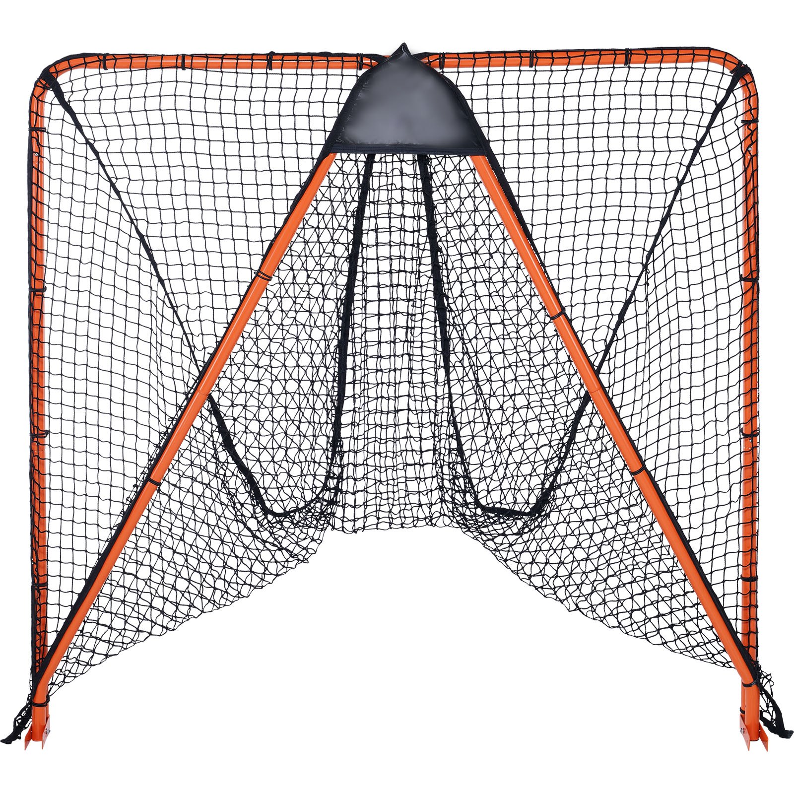 VEVOR Portería de Lacrosse Portátil Jaula de Lacrosse de 2,1x1,8x1,8 m con Red y Bolsa de Transporte Equipo de Entrenamiento de Fácil Configuración en el Jardín del Patio Trasero Parque al Aire Libre