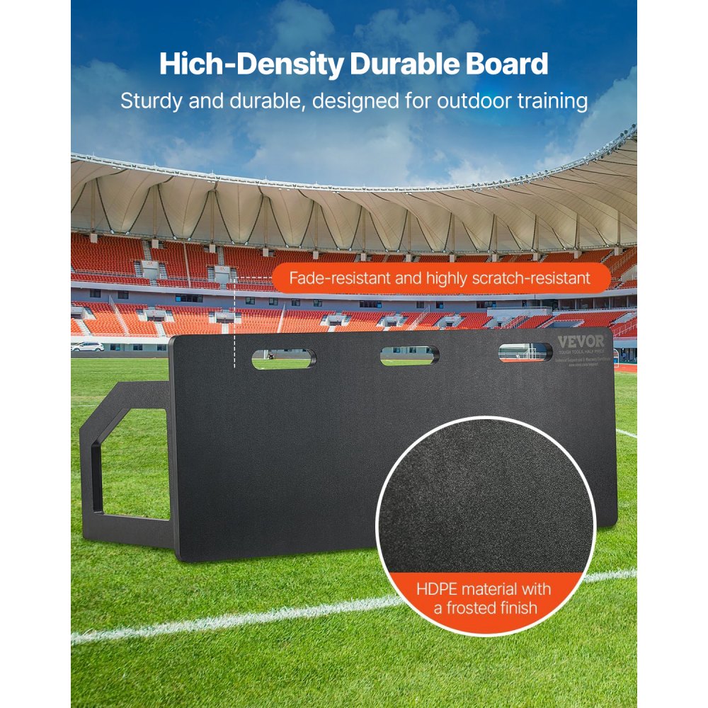 VEVOR Tabla de Rebote de Fútbol ​​Pared de Fútbol Portátil 100x40 cm con Rebote de 2 Ángulos Fabricada en HDPE Equipo de Entrenamiento de Fútbol para Niños y Adultos, Entrenamiento de Pases y Tiros