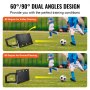 VEVOR 40 "X 16" Tablero de rebote de fútbol Pared de fútbol portátil con rebote de 2 ángulos