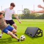 VEVOR Soccer Rebounder Board, 1000 x 300 mm Portable Soccer Rebound Wall, HDPE Sports Kick Back Trainer, 3 Adjustable Angles, Easy Setup Ball Practice Training Equipment for Passing & Reaction Skills