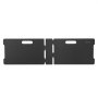 VEVOR Foldable Football Rebound Board, Portable Rebound Wall 115 x 330 cm, HDPE Rebounder Equipment with 2 Rebound Angles, Training Board Rebounder Kicker for Football Training