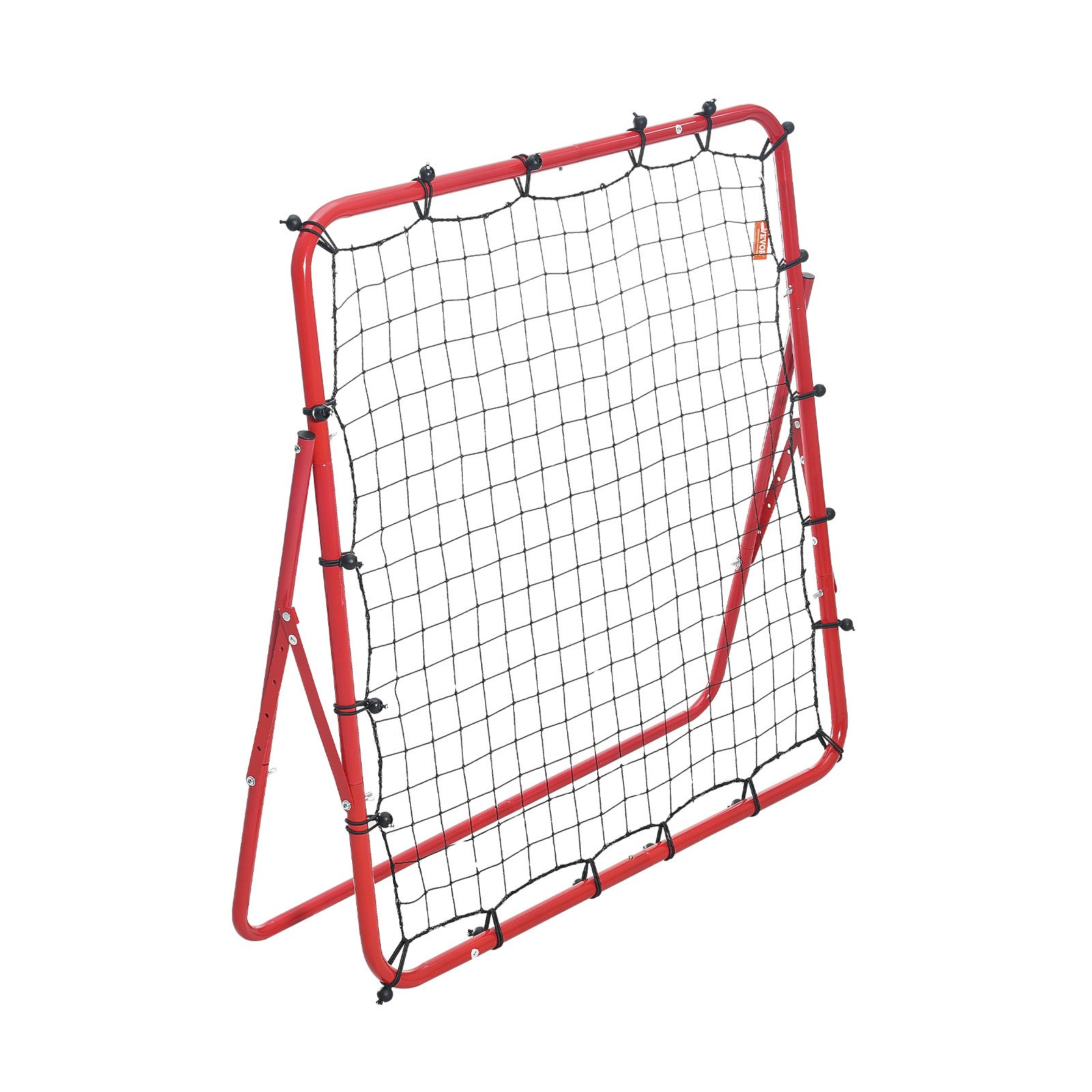 VEVOR Football Rebound Net Portable Ball Wall Football 48 x 48 mm, Football Rebounder Iron Tube & PE Net Children's & Youth Football Goal Rebounder Kicker for Football Training