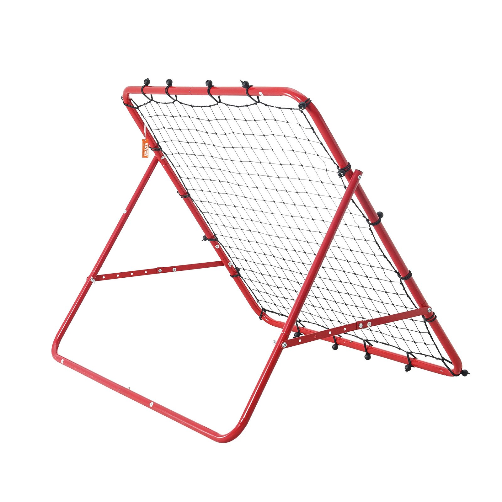 VEVOR Portería de Fútbol 1 x 1 m Red Reboteadora de Fútbol Portátil Ángulo Ajustable Tubo de Hierro Red de PE Instalación Fácil Equipo Deportivo para Niños, Adolescentes y Todas las Edades