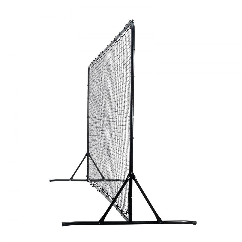 VEVOR Portería de Fútbol 366x121x183 cm Red Reboteadora de Fútbol Equipo Deportivo de Tubo de Hierro PE con Bolsa Portátil para Entrenamiento en Solitario, Entrenamiento en Equipo, Pases, Voleibol