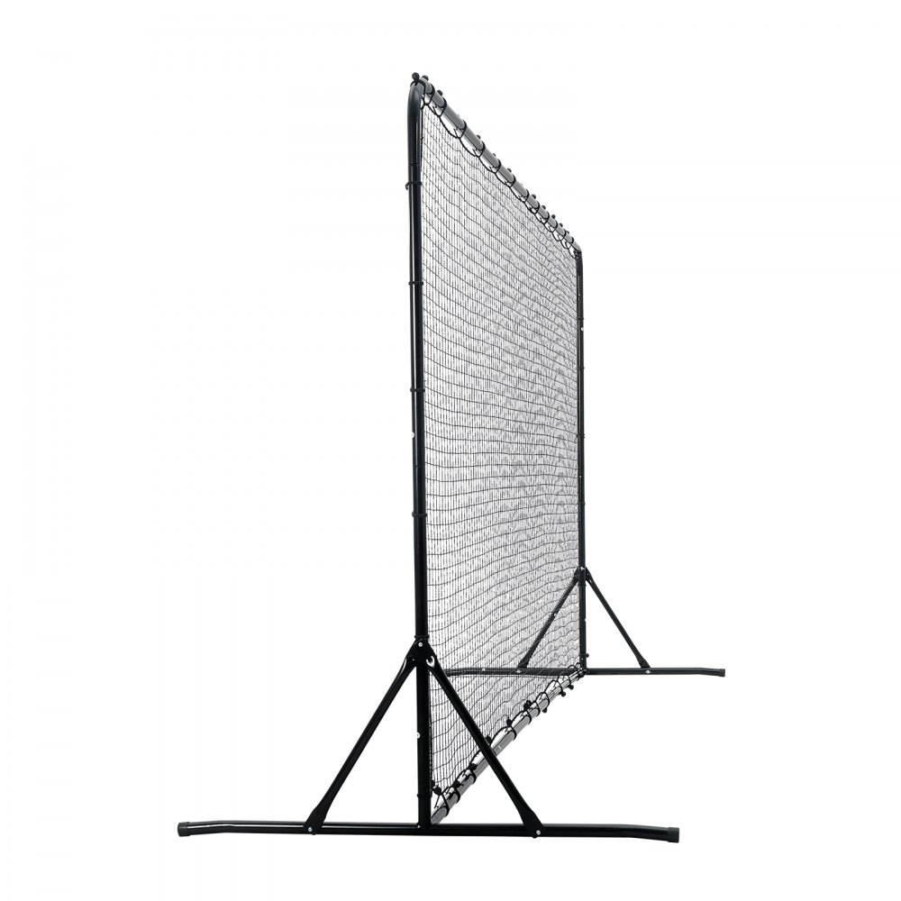 VEVOR Portería de Fútbol 366x121x183 cm Red Reboteadora de Fútbol Equipo Deportivo de Tubo de Hierro PE con Bolsa Portátil para Entrenamiento en Solitario, Entrenamiento en Equipo, Pases, Voleibol