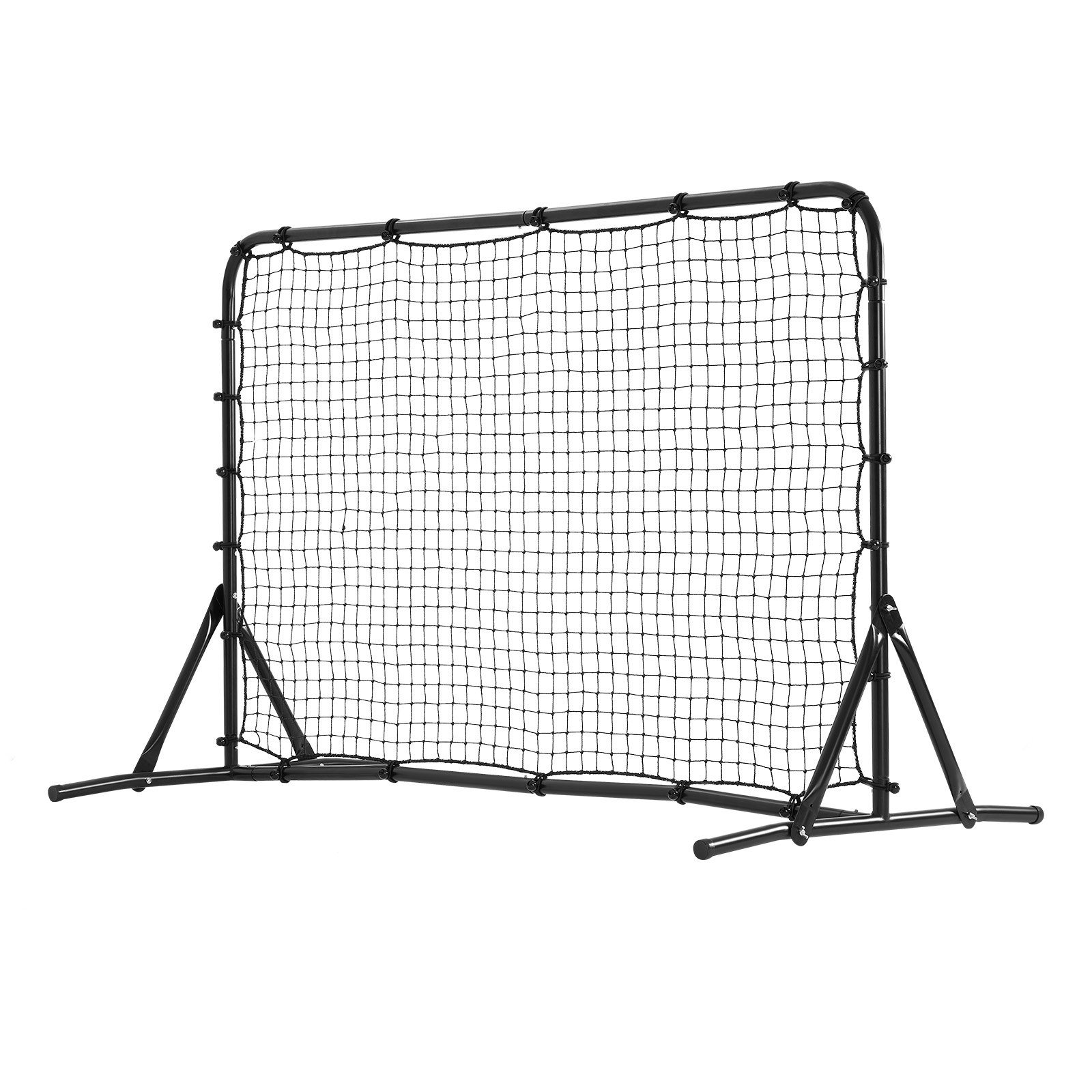 VEVOR Entrenador de Rebote de Fútbol de Hierro, Pared de Rebote de Fútbol Deportivo, Doble Cara, Fácil Montaje, Perfecto para Practicar en el Patio, Entrenamiento en Solitario, Pases, 38,1 x 38,1 mm