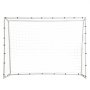 VEVOR Portería de Fútbol 242x92x184 cm Red Reboteadora de Fútbol Equipo Deportivo de Tubo de Hierro con Bolsa Portátil para Entrenamiento en Solitario, Entrenamiento en Equipo, Pases, Voleibol