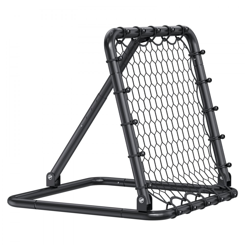 VEVOR Red de Rebote para Fútbol Portátil, Red de Portería con Ángulos Ajustables, Ayudas y Equipos a Niños, Adolescentes y Todas las Edades, Fácil Instalación y Almacenamiento Perfecto, 50,8 x 50,8 mm