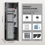 VEVOR Caja Fuerte para 5 Rifles con Huella Dactilar y Cerradura Digital, Caja Fuerte de Armas con Casillero de Almacenamiento Incorporado y Estante Extraíble para Pistola y Pistola Larga en el Hogar