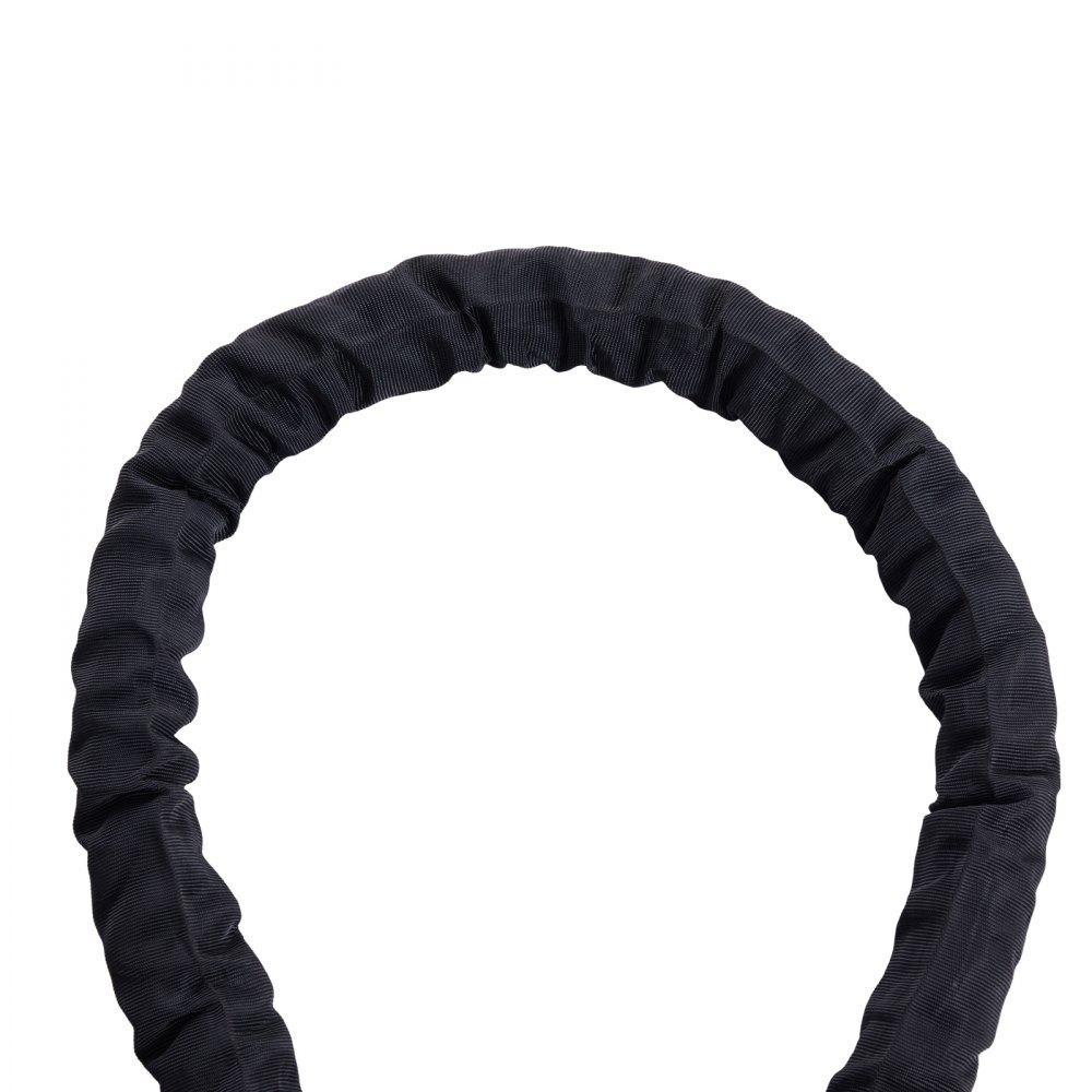 Cuerda de batalla VEVOR, cuerda de ejercicio de poliéster de 1,5 pulgadas de diámetro y 40 pies de largo, equipo de ejercicio de batalla con funda protectora y anclaje, cuerda pesada con peso para entrenamiento de fuerza central en el gimnasio en casa