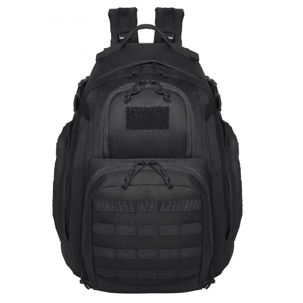 VEVOR Mochila Táctica de Viaje 40 L con Diseño Molle y Acolchado de Esponja, Bolsa de Viaje Militar Mochila Militar Bolsa de Equipo Mochila para Aventuras al Aire Libre, Senderismo, Caza, Negro