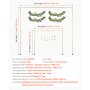 VEVOR Table Decoration Table Rod, 330-1066.8 mm high & 711.2-2489.2 mm length adjustable, table arch with clamps, incl. rattan, table frame for wedding, birthday & Christmas decorations, golden